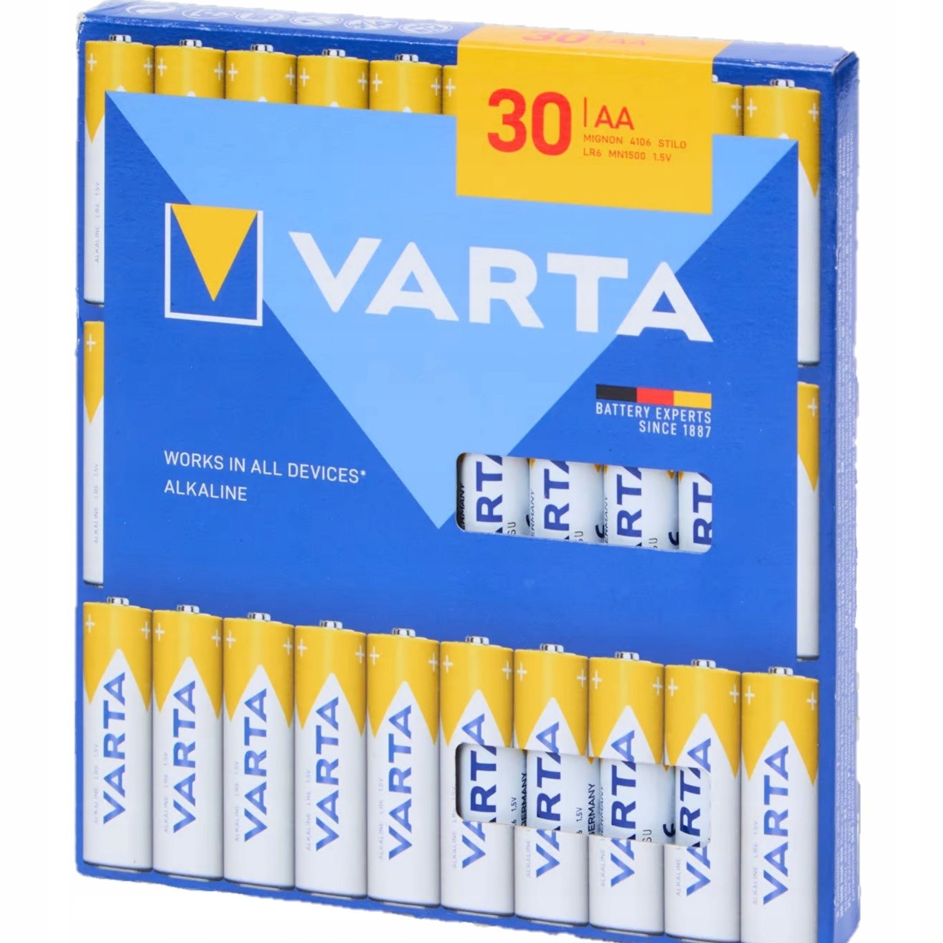 Wysoka moc alkaliczna – Lepsza wydajność niż baterie cynkowo-węglowe