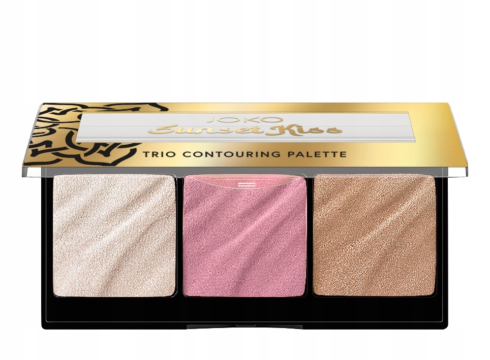 JOKO Sunset Kiss Paletka do konturowania twarzy – Róż, rozświetlacz i bronzer w jednym