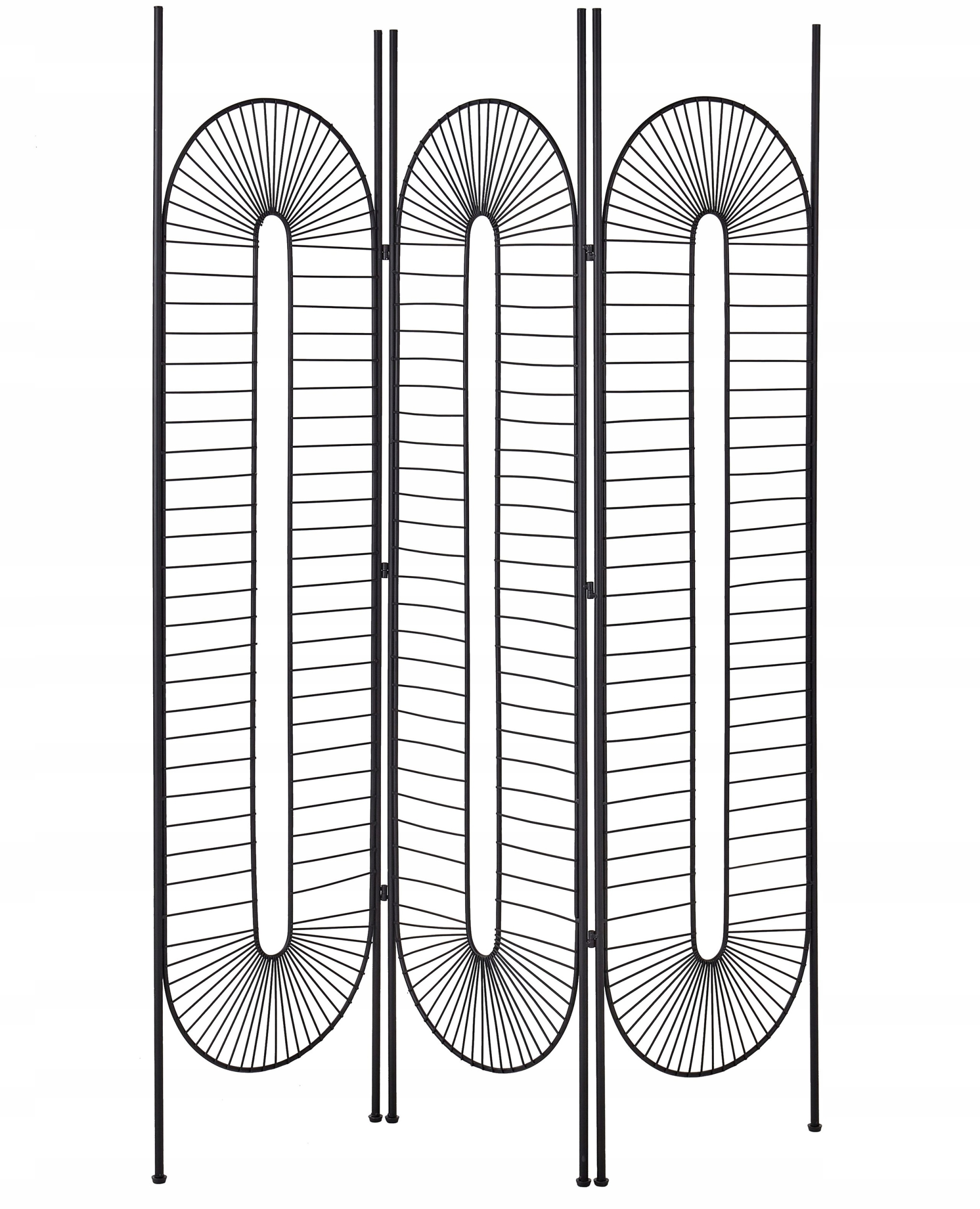 3-panelowy parawan pokojowy NOALE Czarny 135 cm x 170 cm – Elegancja i funkcjonalność w Twoim wnętrzu