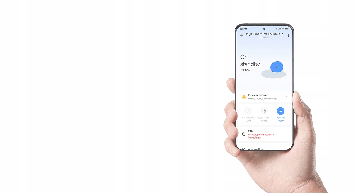 Zdalne sterowanie przez aplikację Xiaomi Home