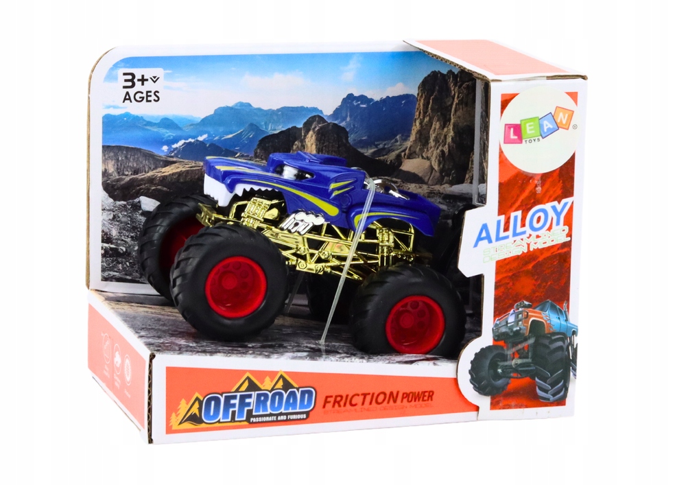 LeanToys Autko Pojazd Terenowy Duże Koła Gumowe Niebieski – Idealny towarzysz przygód