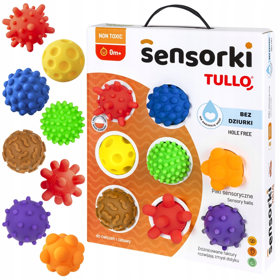 Piłeczki sensoryczne Tullo – Zmysłowa zabawa dla Twojego dziecka