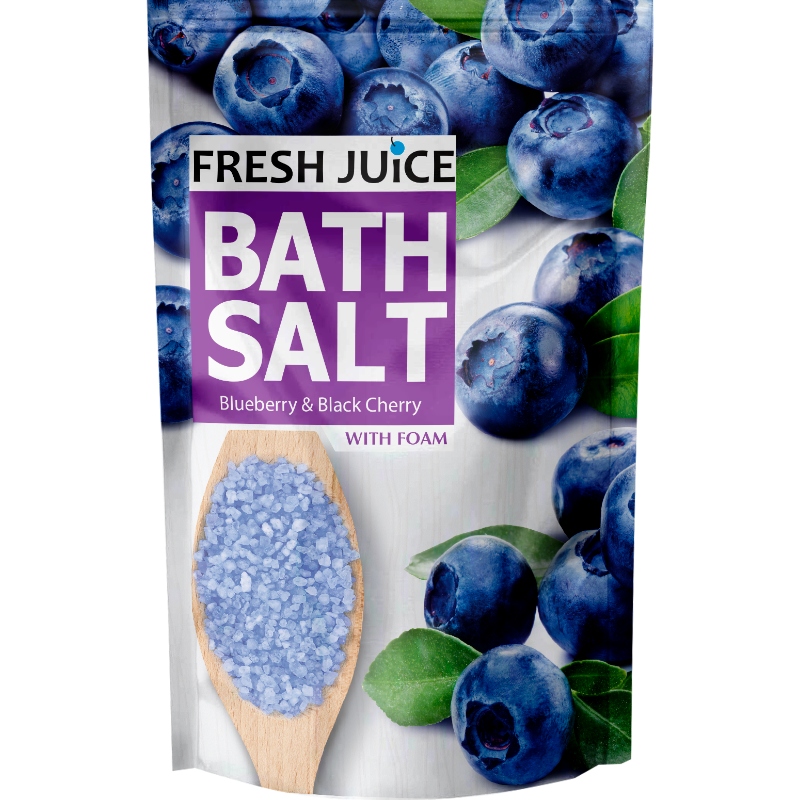 Fresh Juice Sól do kąpieli Blueberry & Cherry 500ml – Relaks w każdej kąpieli