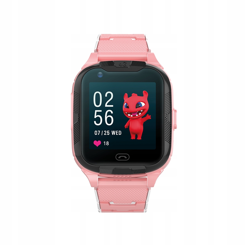 Smartwatch MaxLife 4G MXKW-350 – Różowy GPS WiFi dla dzieci