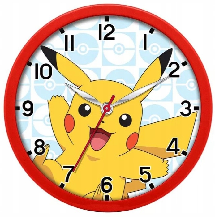 Zegar ścienny Pokemon POK3159 – Magia Pokemon w Twoim pokoju