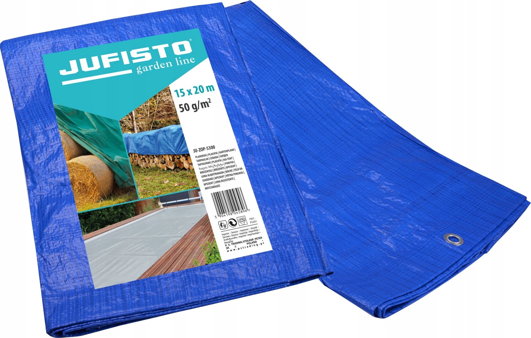 Plandeka JUFISTO 15x20 m 50 g – Idealna ochrona dla dużych powierzchni