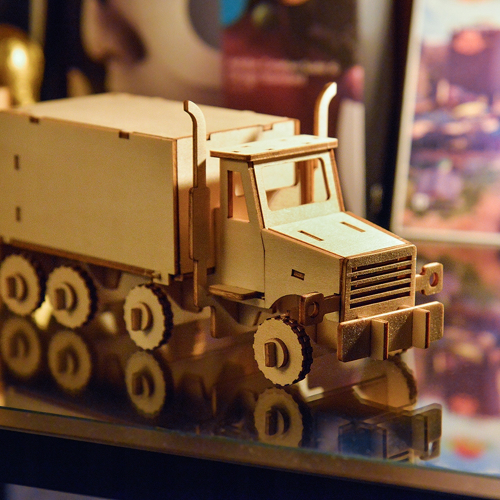 Little Story Drewniane Puzzle Model 3D - Ciężarówka – Kreatywna zabawa dla dzieci