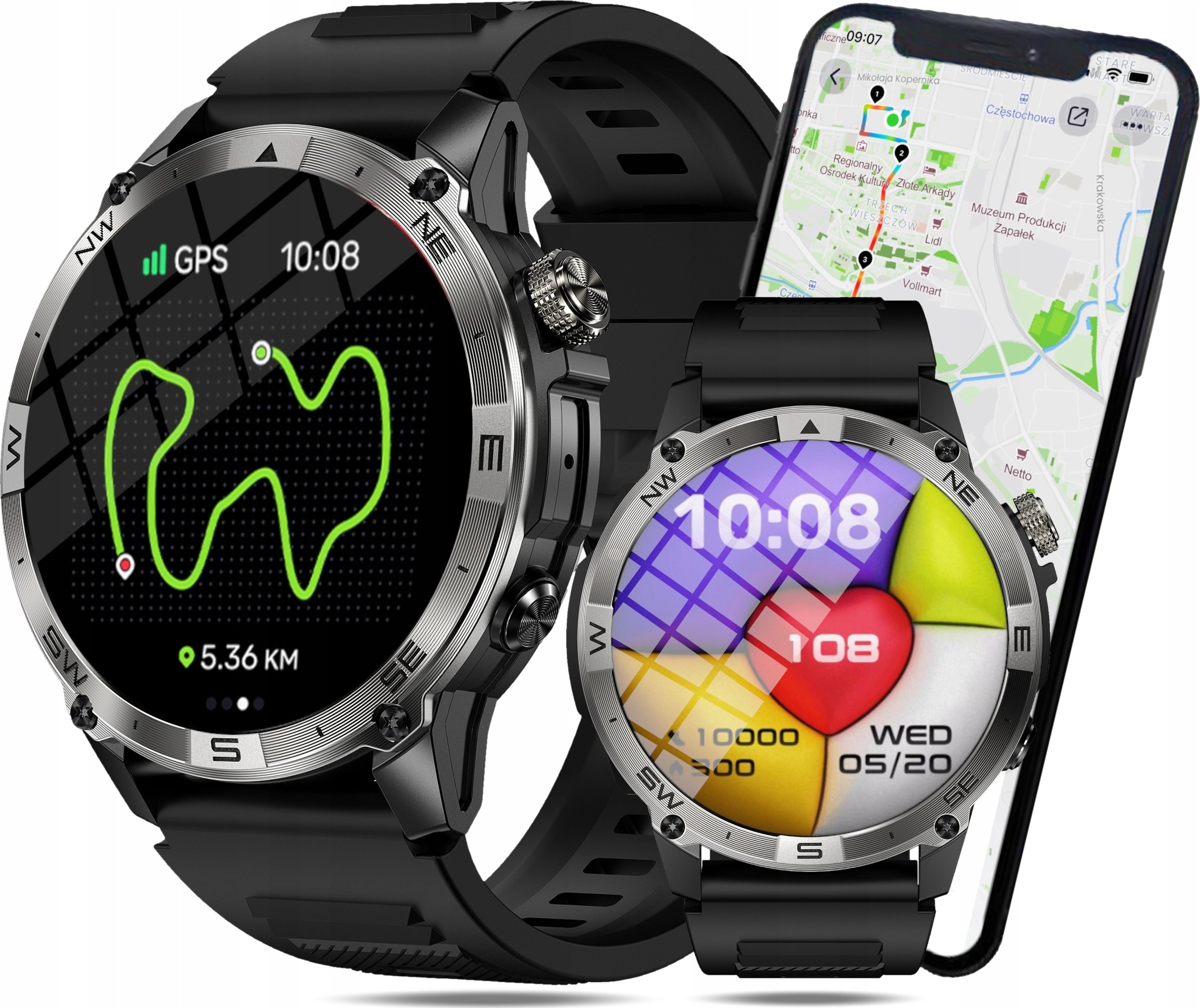 Smartwatch Wenom Explorer – Twój niezawodny towarzysz w codziennych wyzwaniach