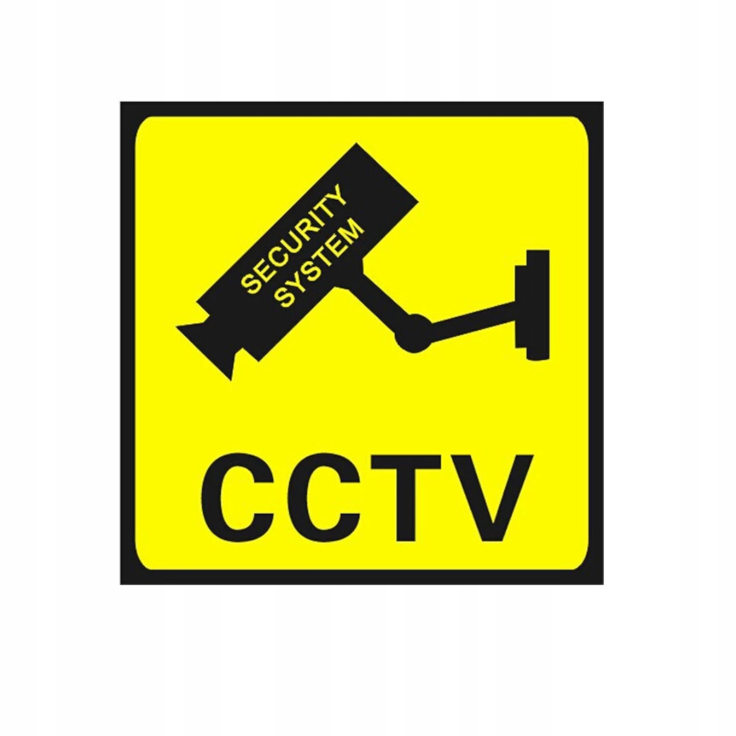 Zestaw zawiera nalepkę monitoringu CCTV