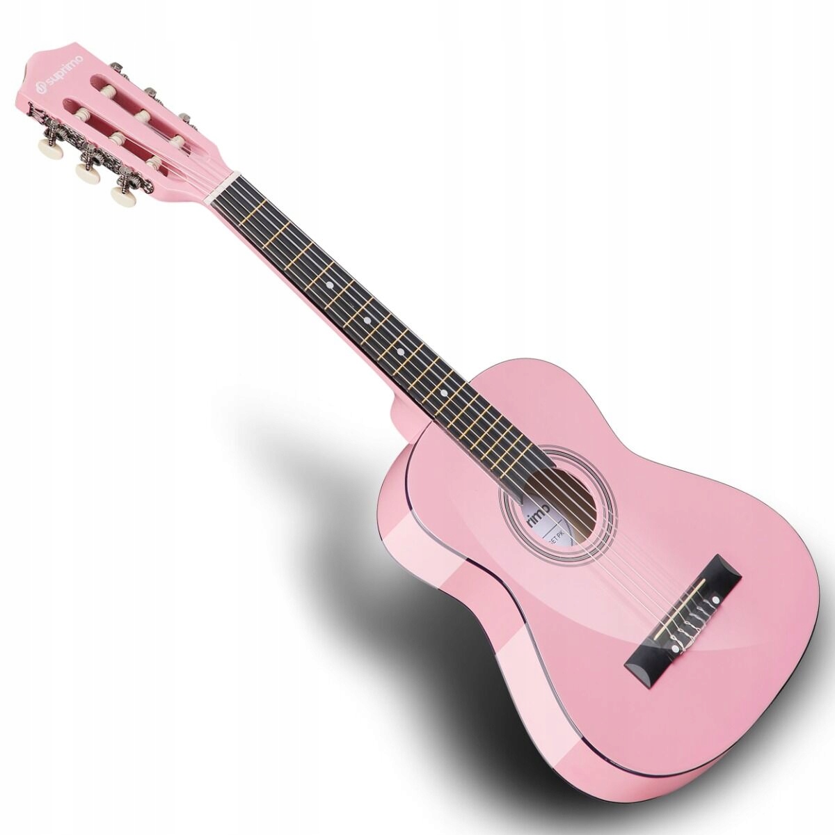Stylowy design w różowym kolorze – gitara, która zachwyca
