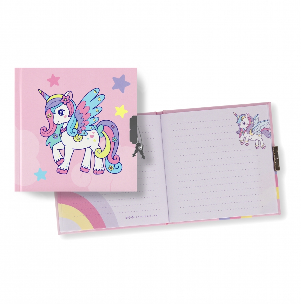 PAMIĘTNIK ZAM 135X135 UNICORN – Idealny dla małych marzycieli