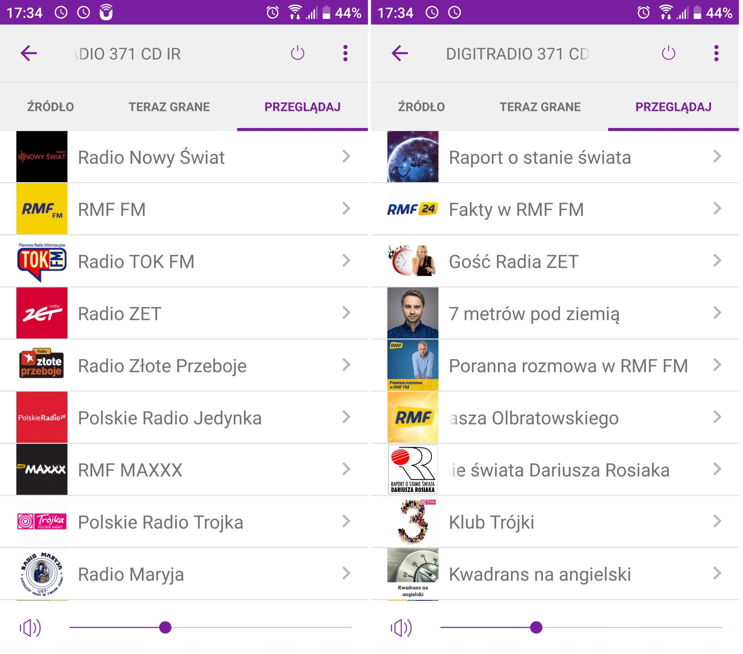 Wbudowany wyświetlacz OLED z informacjami o utworach