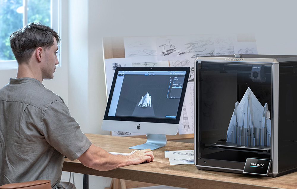 Drukarka 3D Creality K1 Max – szybkie i nowoczesne drukowanie - System monitorowania z LiDAR i kamerą AI