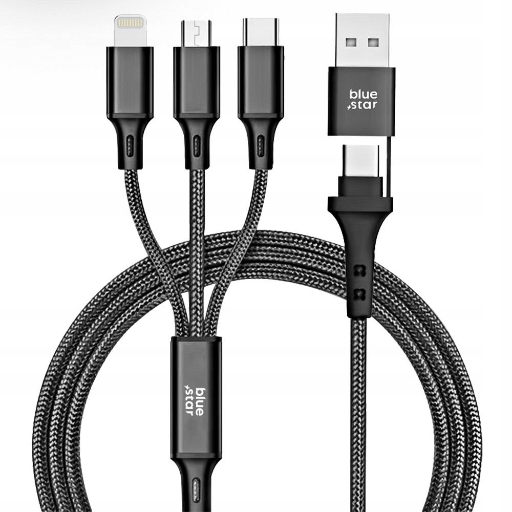 Funkcjonalność trzech złączy: Micro USB, USB-C i Lightning