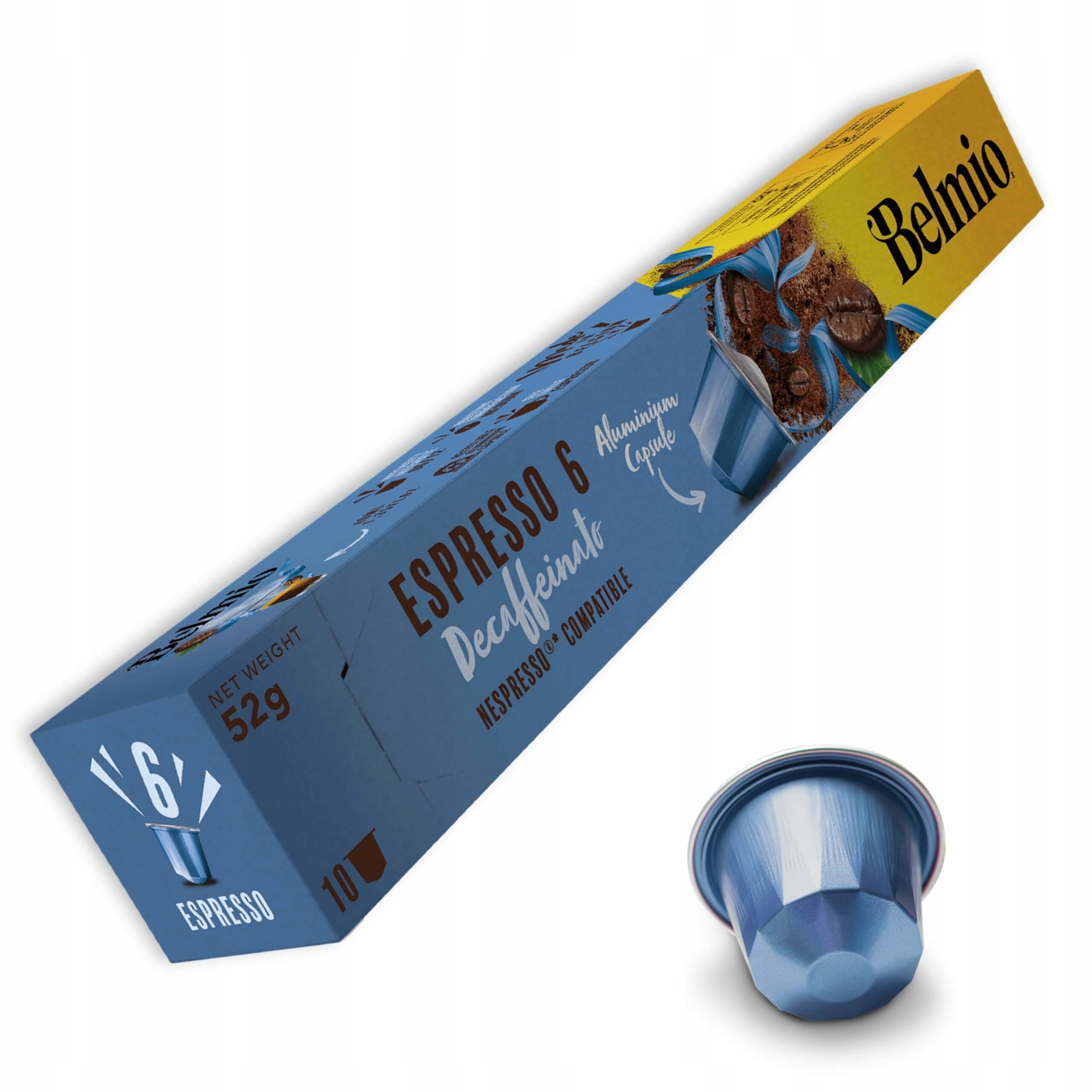 Belmio Espresso Decaffeinato – Kawa bezkofeinowa w kapsułkach do Nespresso