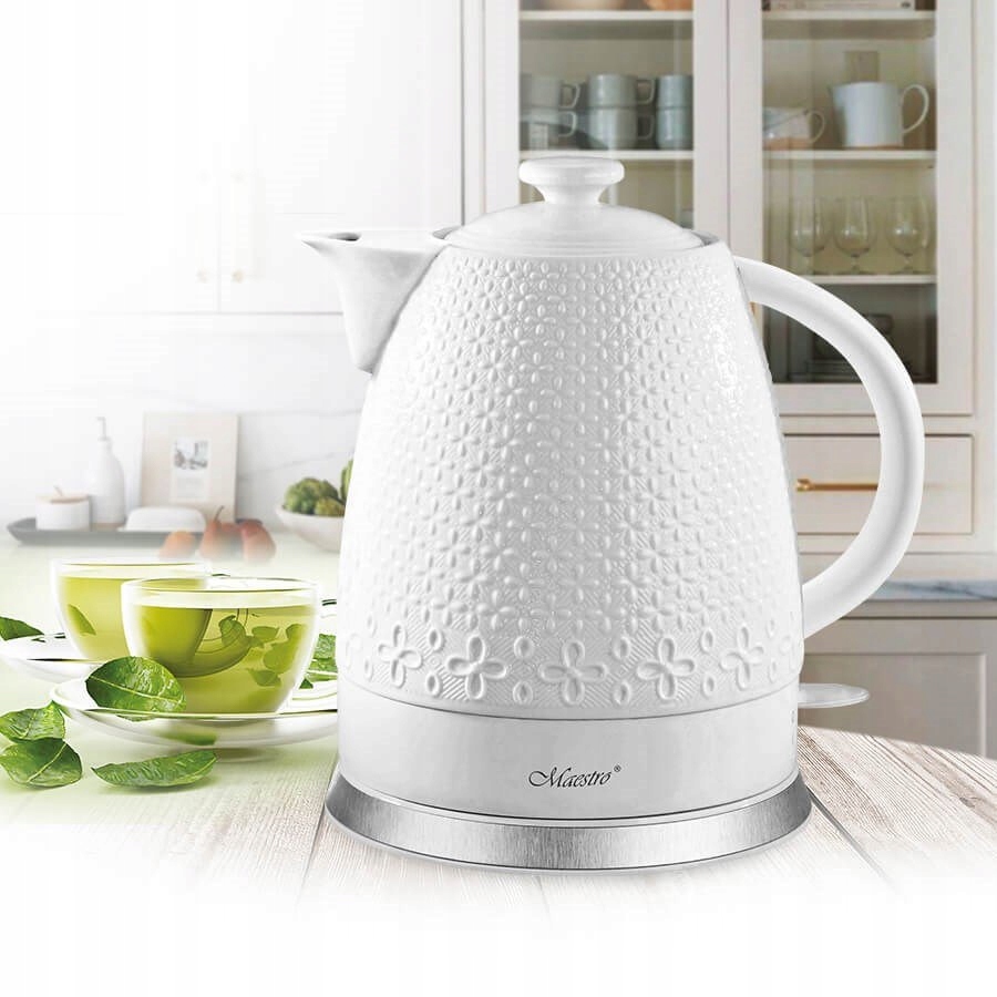 Czajnik elektryczny ceramiczny MAESTRO MR-073 – Elegancja i funkcjonalność w Twojej kuchni