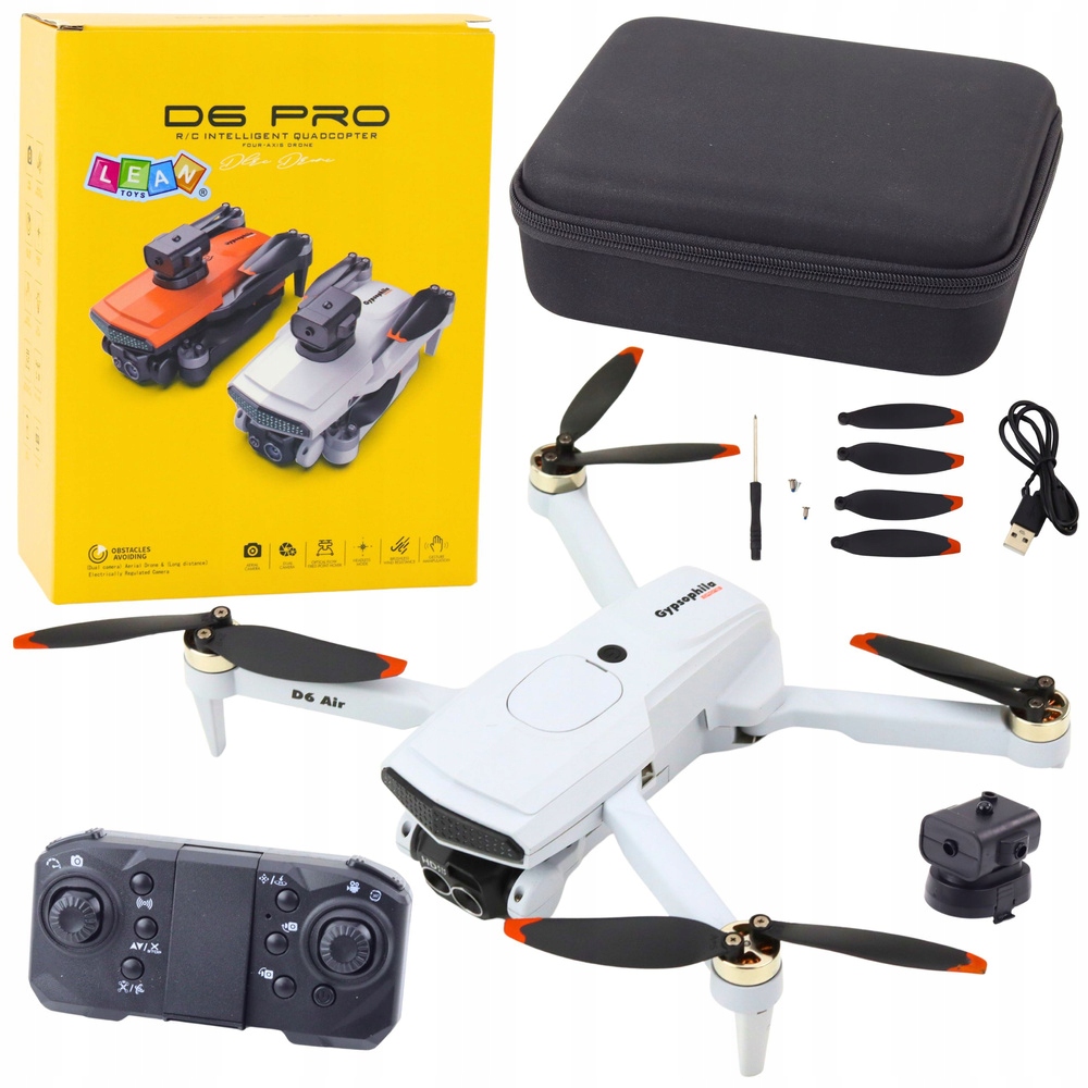 Zawartość zestawu Dron D6 PRO
