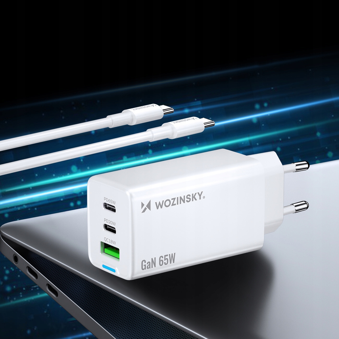 Trzy porty USB – Ładowanie wielu urządzeń jednocześnie