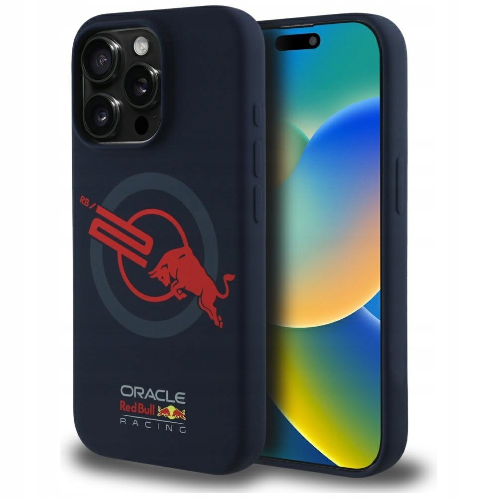 Etui Red Bull HC Silicone ORBR20 Logo Red Lining do iPhone 15 Pro MagSafe – Ochrona z charakterem