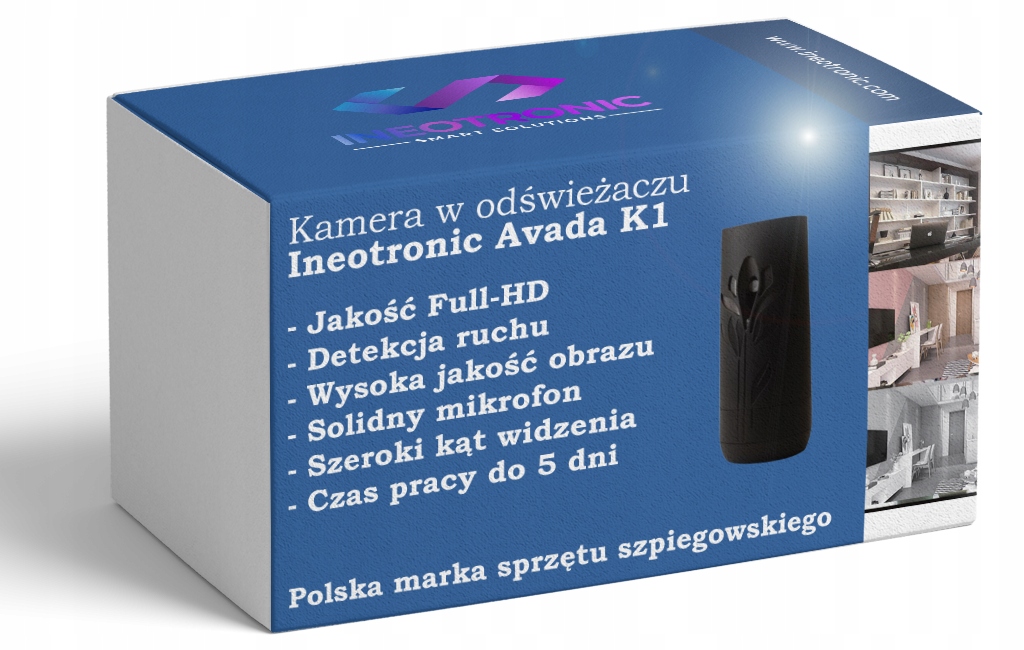 Długi czas pracy – Bateria do 5 dni ciągłej rejestracji