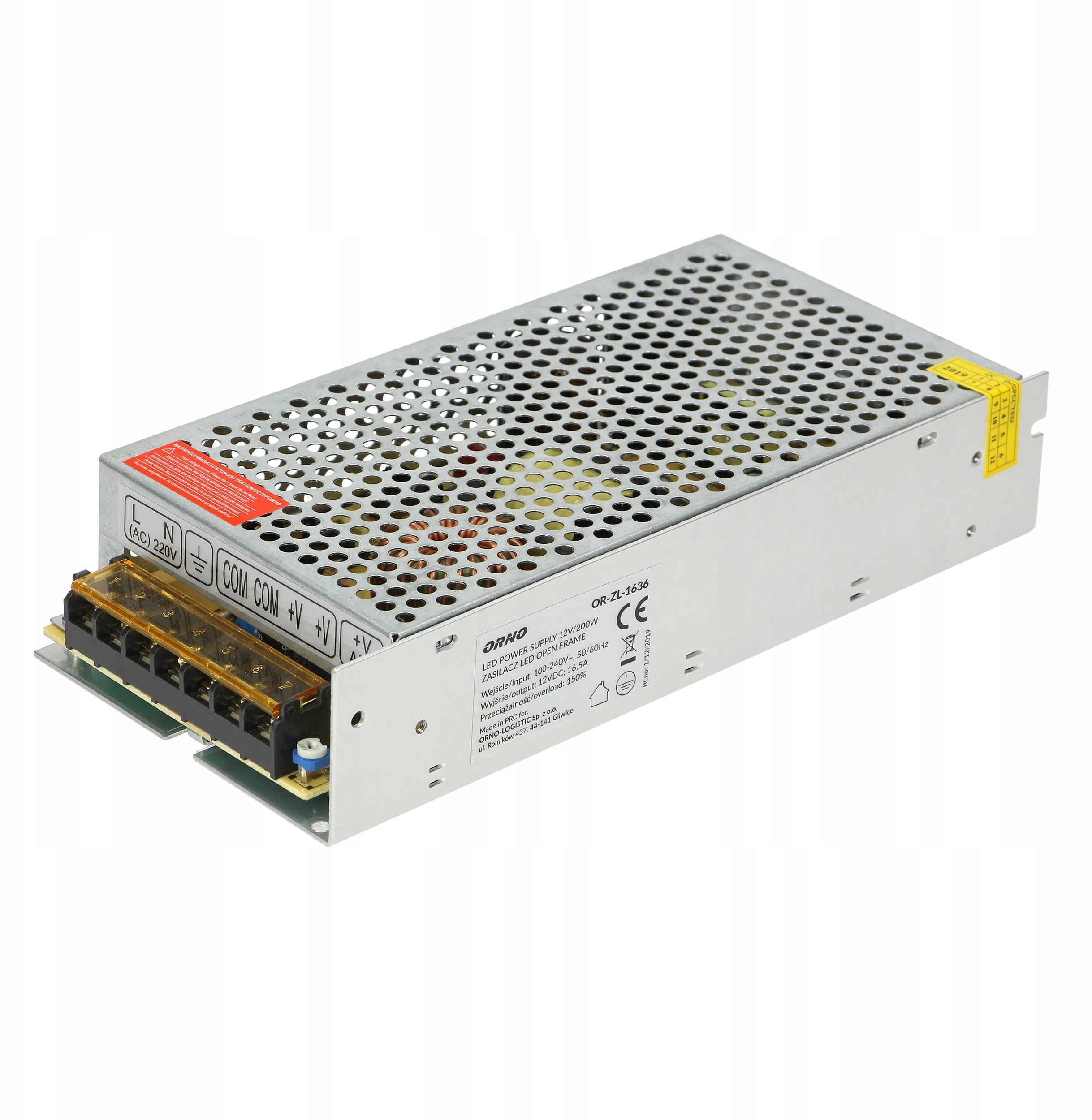 Zasilacz open frame 12VDC 120W – Wydajność i niezawodność w kompaktowej formie