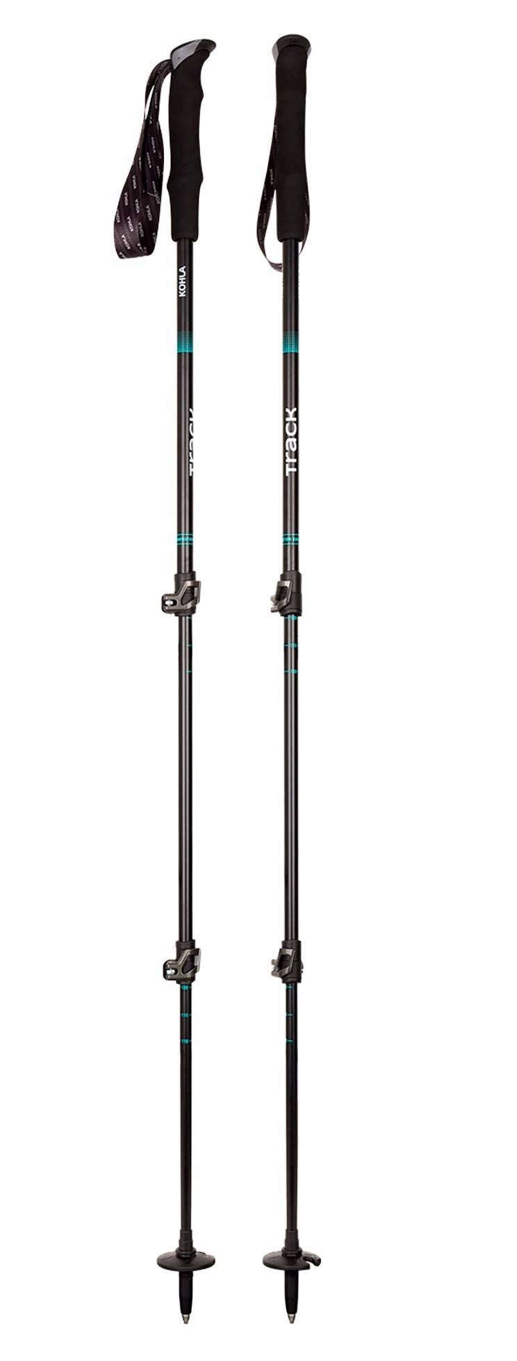 Kije trekkingowe Kohla Track Pole - black/florida keys – Idealne na każdą wędrówkę