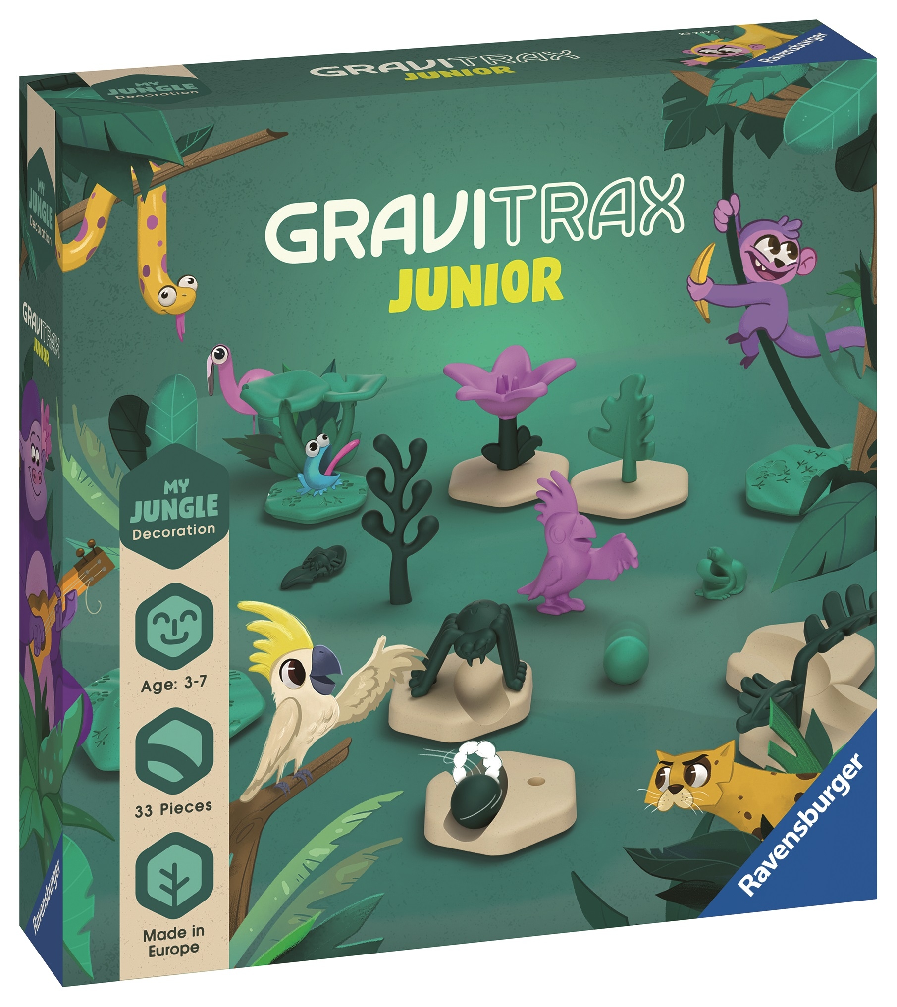 Ravensburger Gravitrax Junior - zestaw uzupełniający Dżungla dla najmłodszych