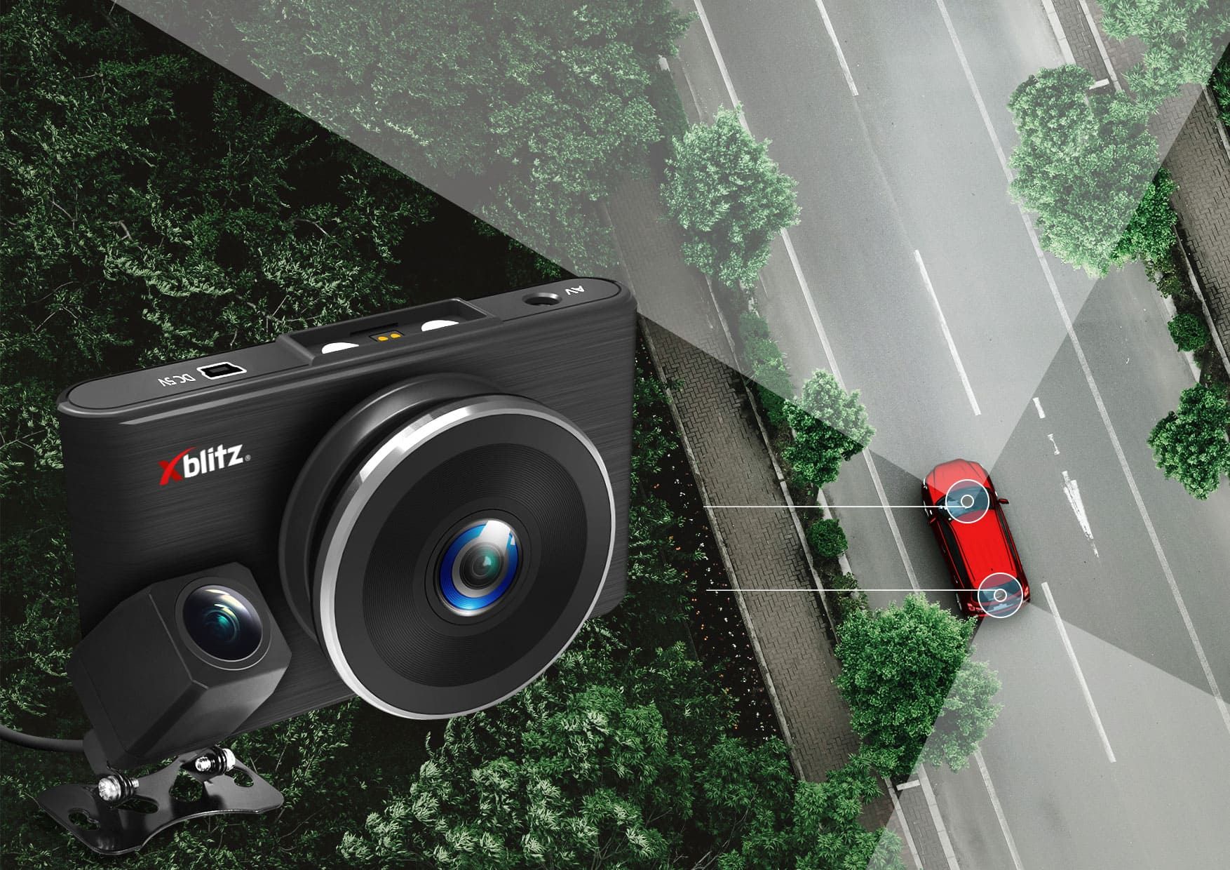 Wideorejestrator z kamerą wsteczną Xblitz S7 DUO
