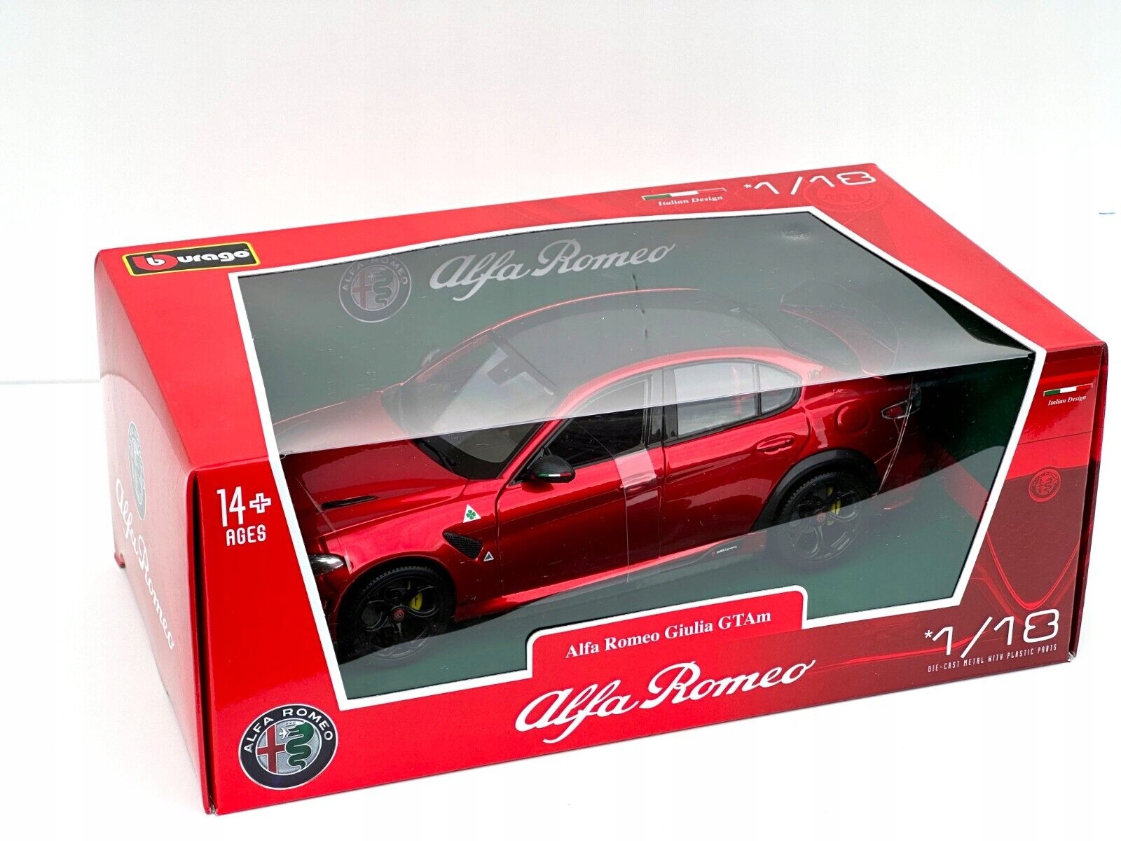BBU 1:18 Alfa Romeo Giulia GTAm Czerwony 11049RD – Model, który zachwyca