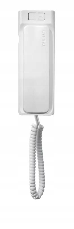 Unifon CYFRAL BALTIC 5P biały – Nowoczesna słuchawka domofonowa