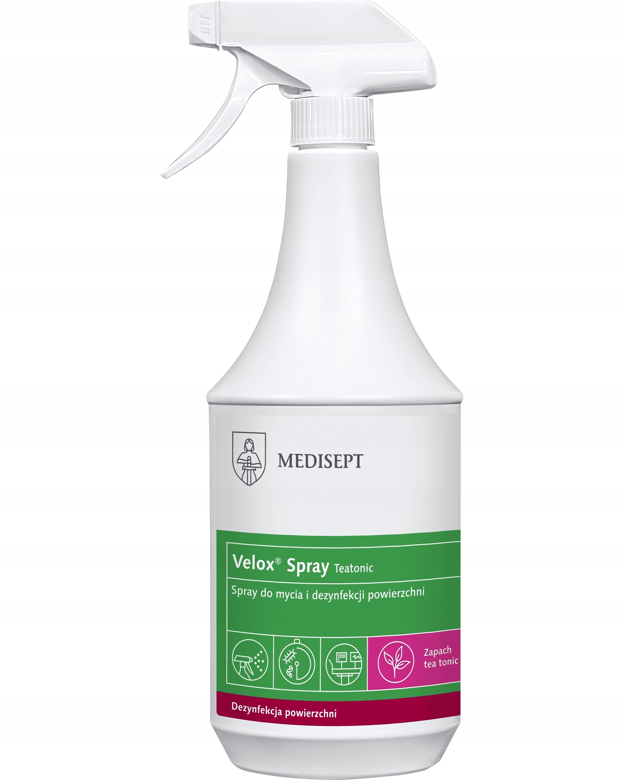 Medisept Velox Spray Tea Tonic 1L – Skuteczna dezynfekcja dla zdrowia