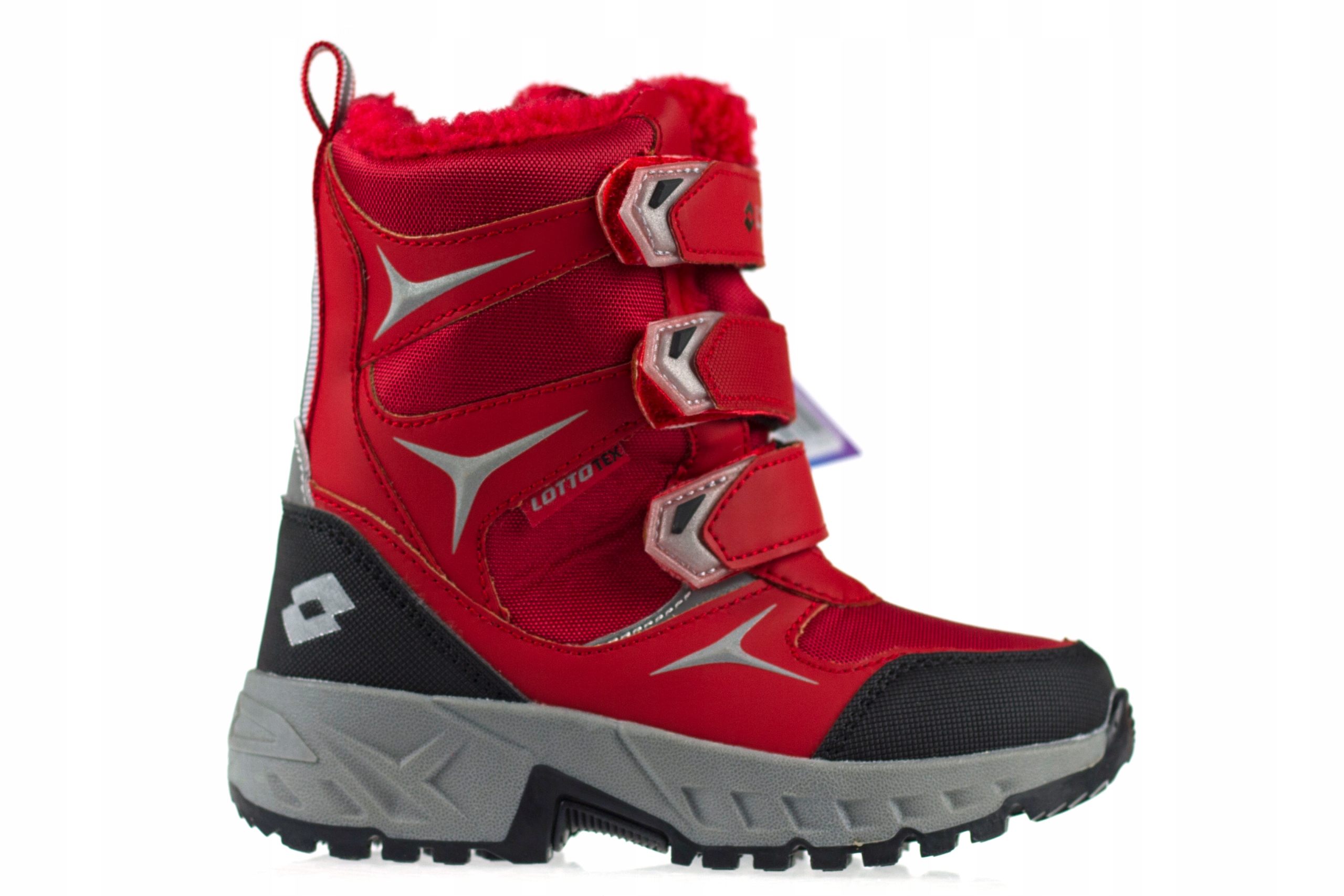 Lotto Pinecreek Tex K 2600550K-3080 Czerwone – Idealne buty zimowe dla dzieci
