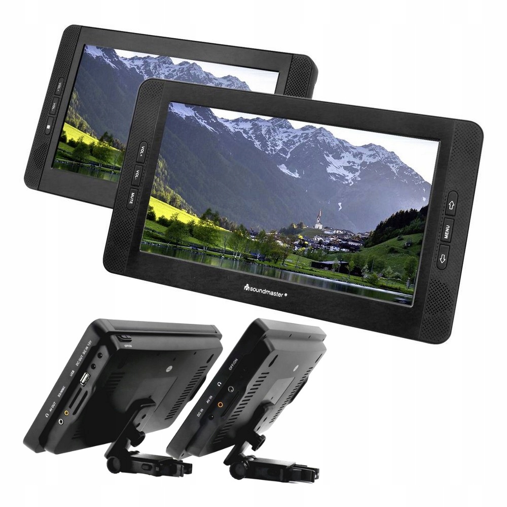 Soundmaster PDB1850SW – Przenośny odtwarzacz DVD z dwoma ekranami