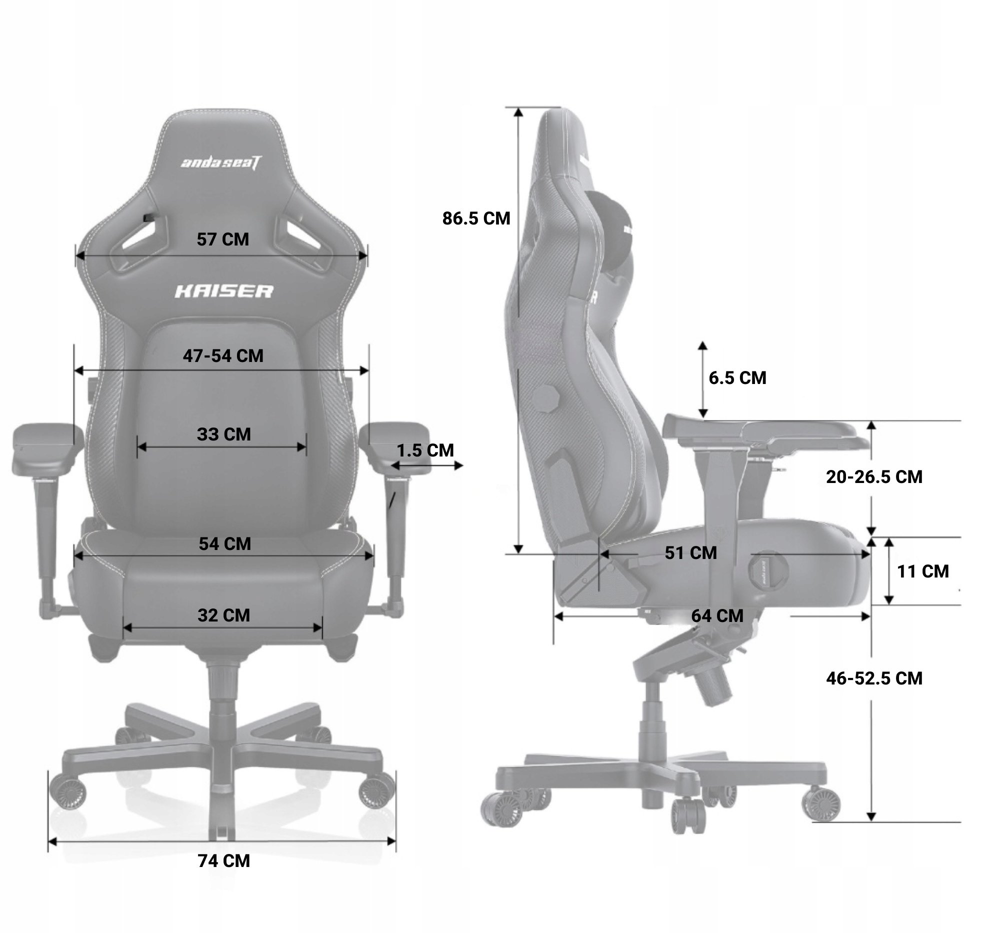 Ciche kółka King Size przyjazne dla podłogi