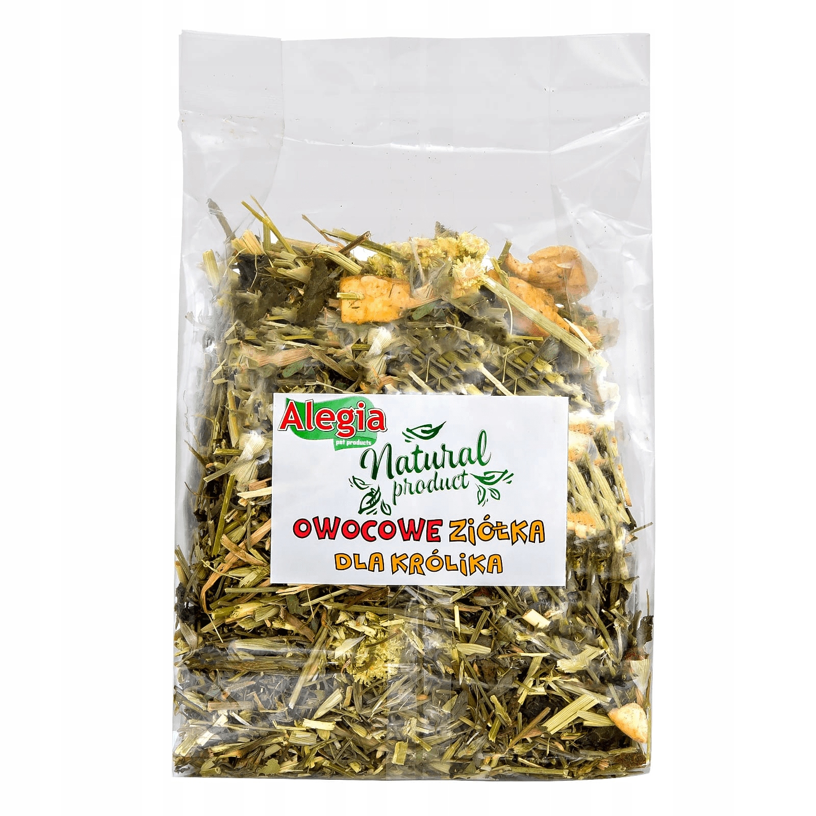 Alegia Owocowe Ziółka dla Królika 130g – Naturalna przekąska dla Twojego pupila