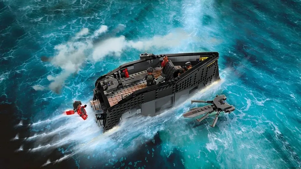 LEGO Marvel Czarna Pantera: wojna na wodzie (76214) – Przygodowy zestaw dla fanów Marvela
