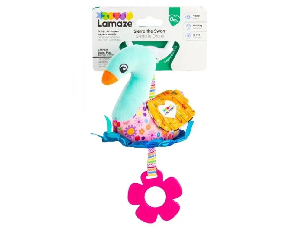 Lamaze Zawieszka Łabędź TOMY – Kolorowa zabawa dla najmłodszych
