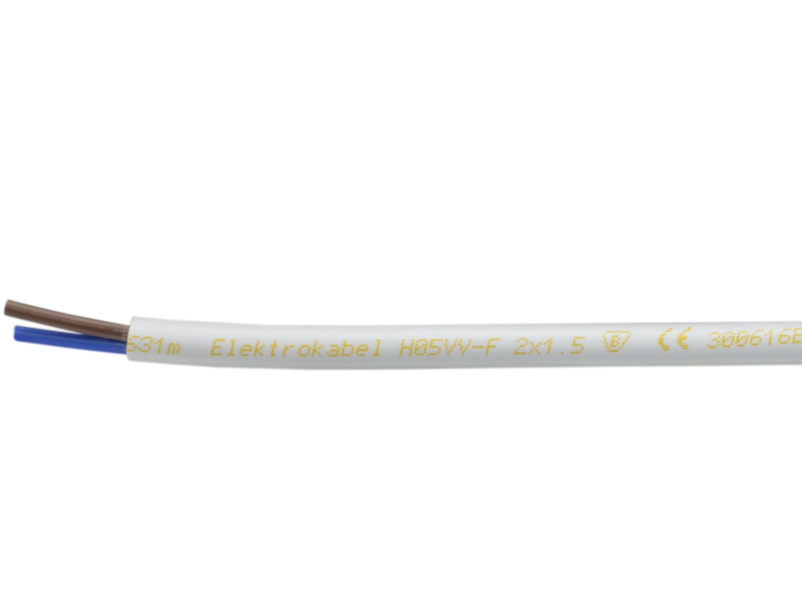 Przewód OWY 2X1,5mm2 giętki okrągły biały 300/500V H05VV-F – Idealny do Twojego domu i ogrodu
