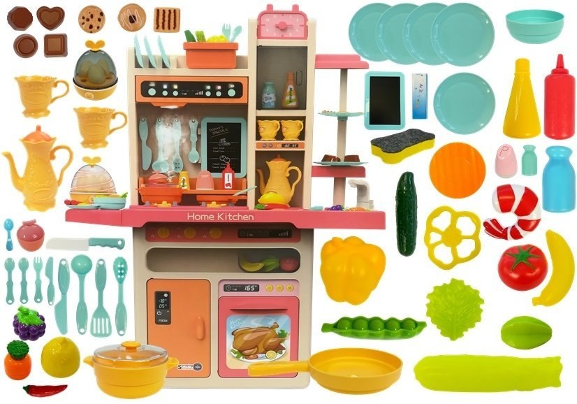 Kuchnia dziecięca różowa LEAN Toys – Idealna zabawa w kuchni dla najmłodszych