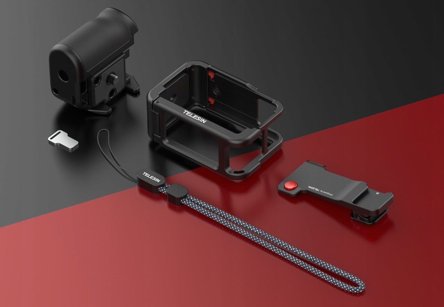 Uchwyt Grip z Ramką Montażową Frame Mount + ISO do DJI Action 5 Pro 4 3 – Profesjonalne wsparcie dla Twojej kamery