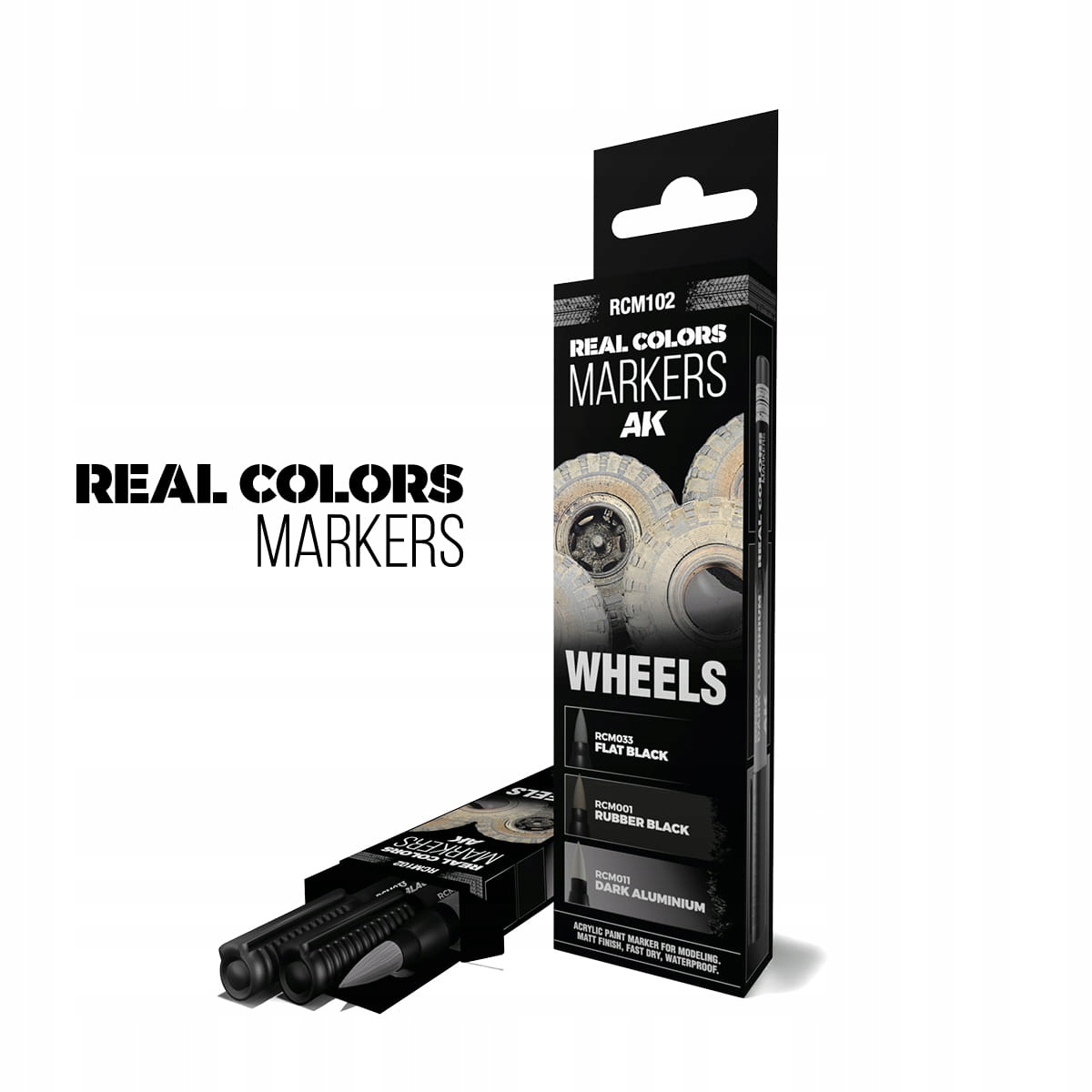 AK Interactive RCM102 Real Colors Markers - Zestaw do malowania kół