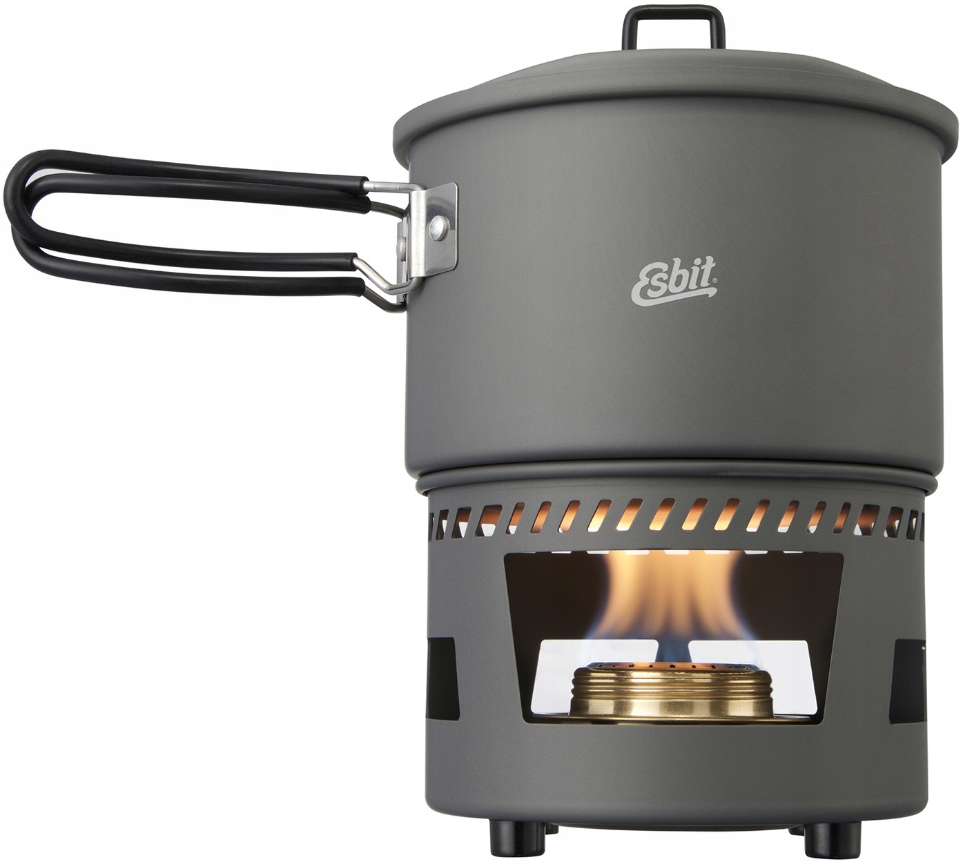 Zestaw turystyczny Esbit Cookset z palnikiem alkoholowym 1500 ml – Twój niezawodny towarzysz na każdą wyprawę