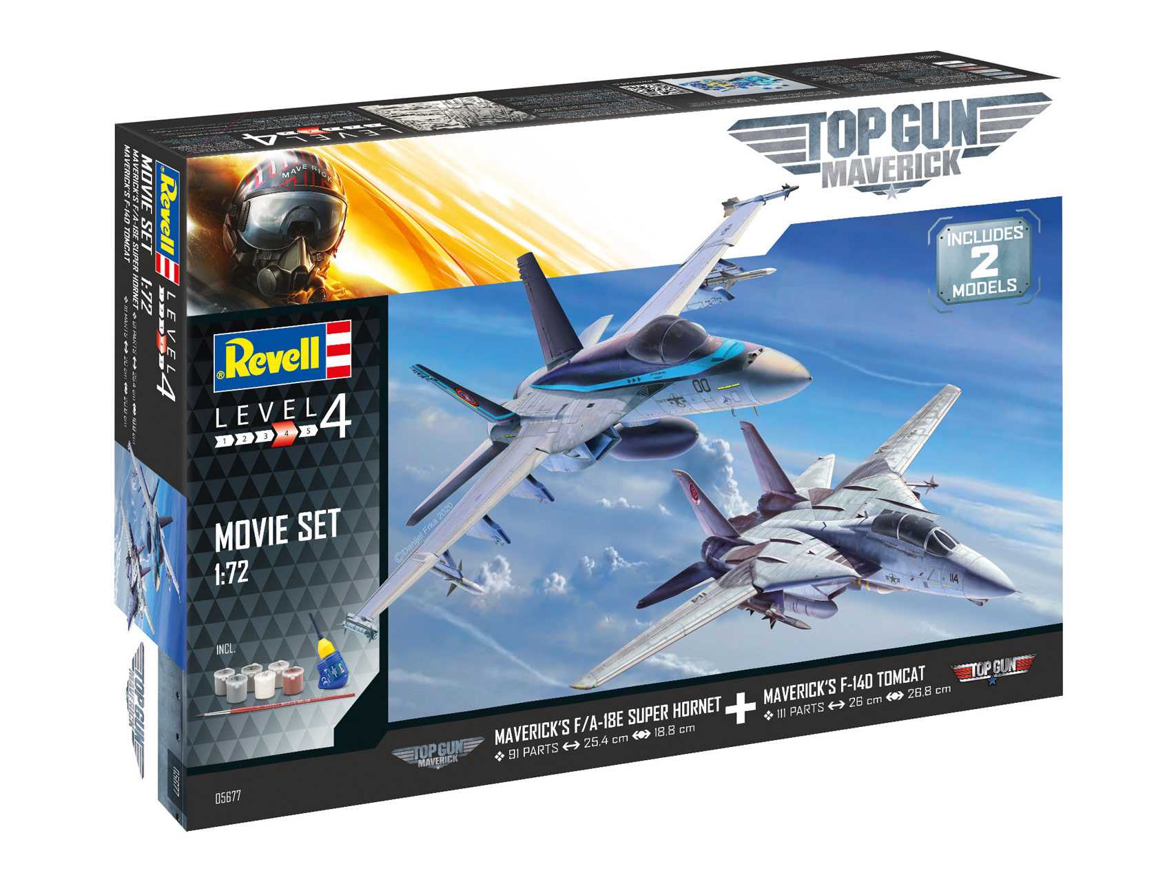Model Do Sklejania Top Gun 2 Movie Set – Stwórz swoje ulubione samoloty z filmu
