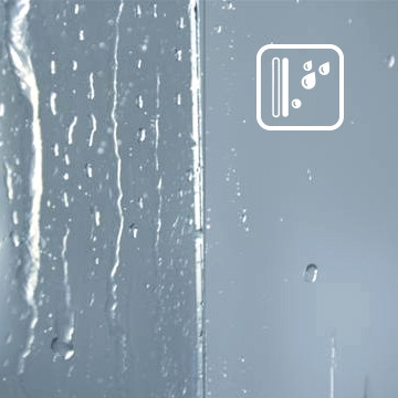 Hydrofobowa powłoka Active Cover, ułatwiająca spływanie wody po szybie