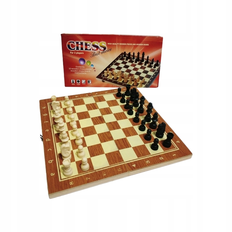Adar Szachy drewniane 30x16x3cm – Klasyczna gra strategiczna dla całej rodziny