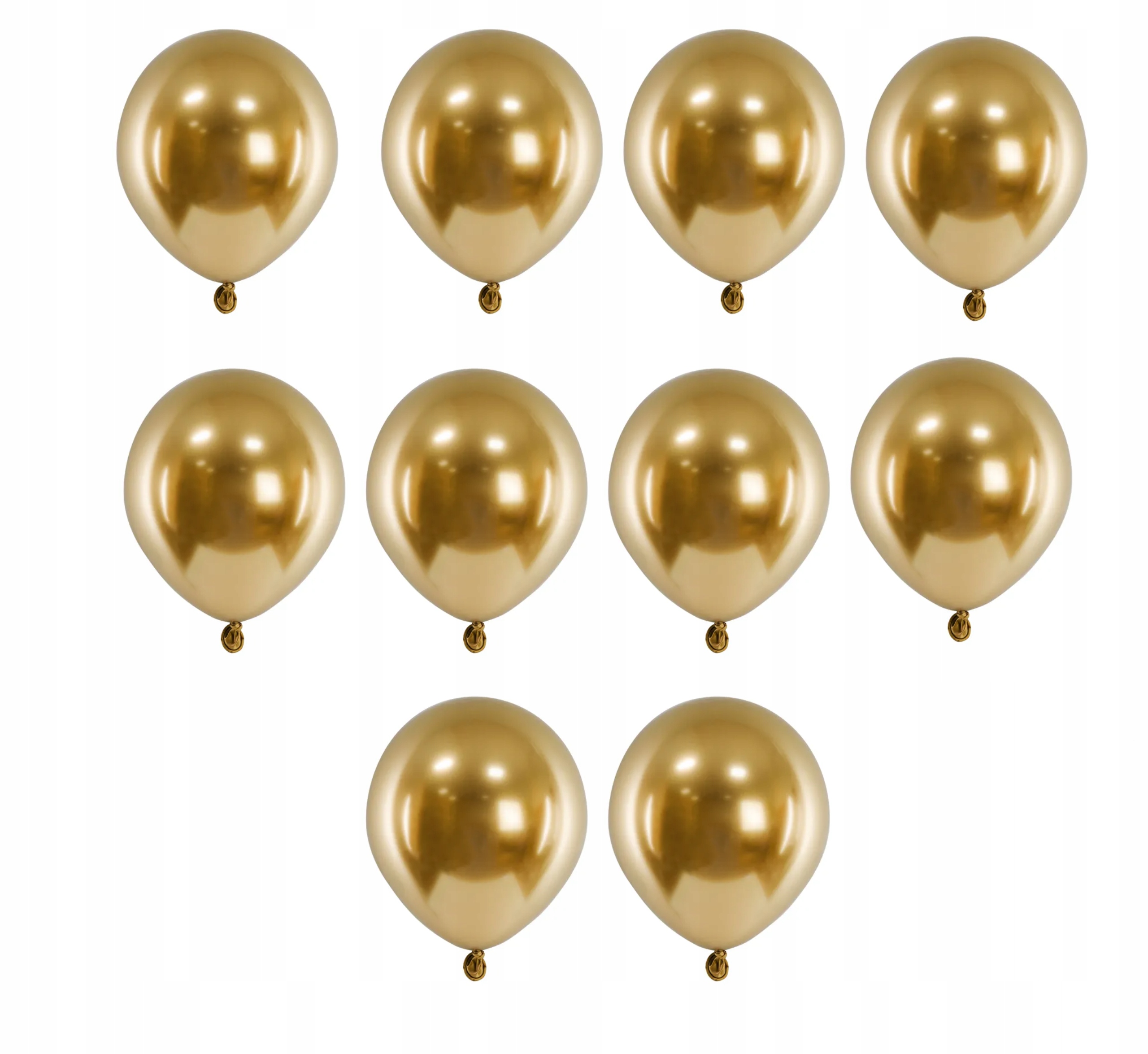 Balony Glossy w kolorze złotym – Elegancja i blask