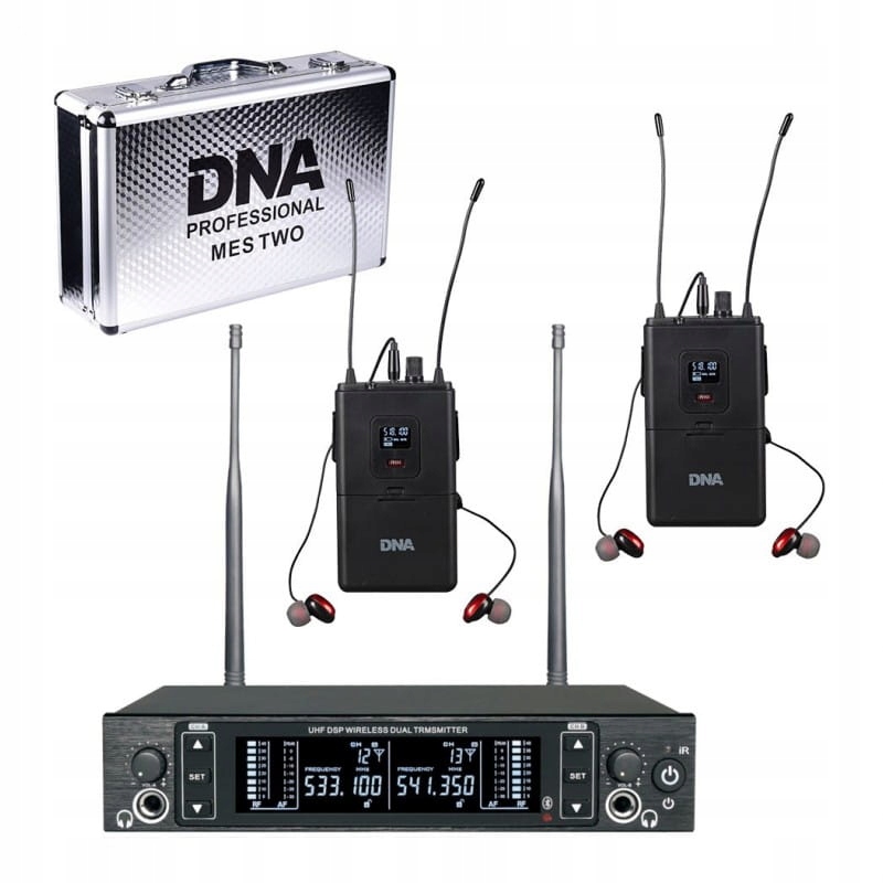 Douszny odsłuch bezprzewodowy DNA IN-EAR DOUBLE – Profesjonalna jakość dźwięku