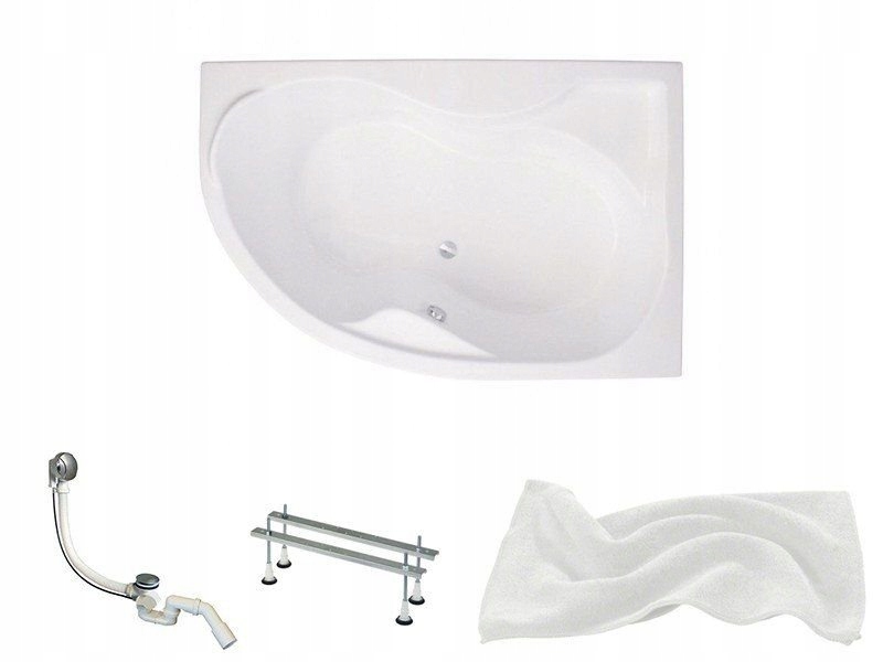 Wanna asymetryczna 170x110 prawa DORA – Komfort i styl w Twojej łazience