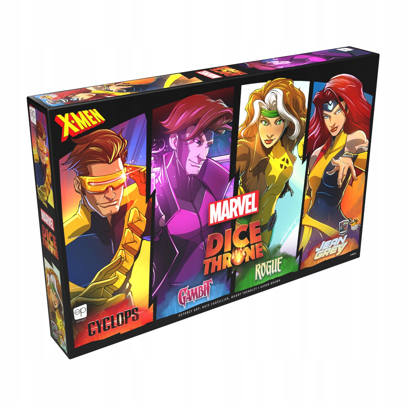Gra Marvel Dice Throne: X-Men - Box 2 (Cyclops, Gambit, Jean Gray, Rogue) – Przygotuj się na emocjonującą rozgrywkę!