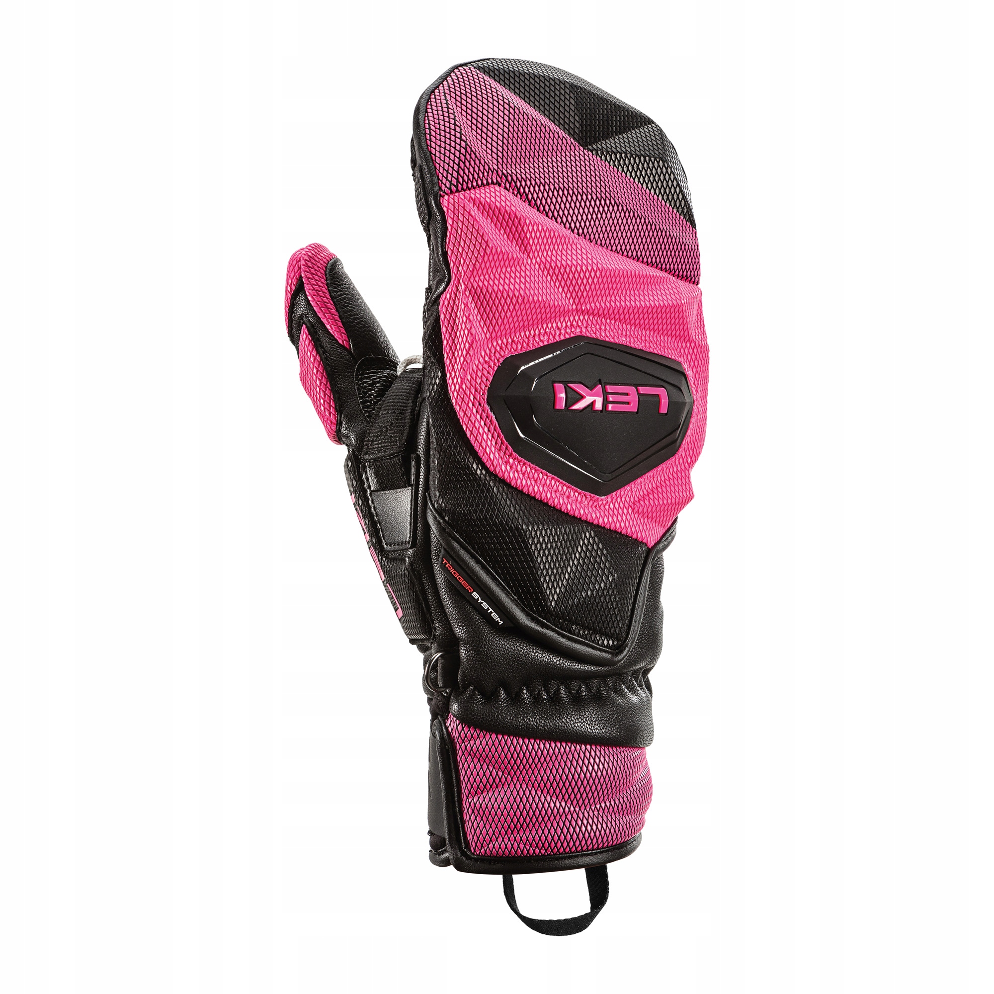 Rękawice narciarskie LEKI WCR Venom SL 3D Mitt black-pink 7.5 – Idealne na stoki